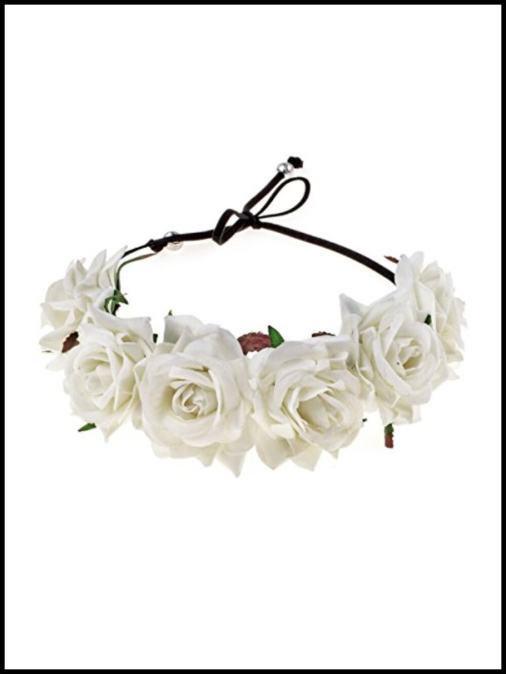 Handmade Rose Flower Crown Headband Wedding Hair Wreath Festival